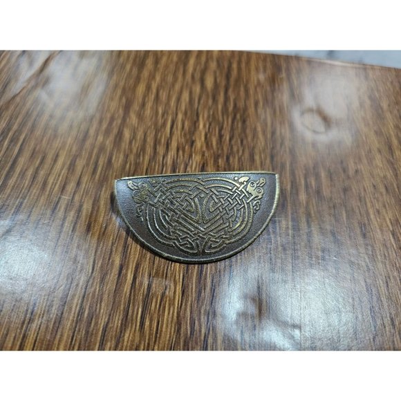 Vintage Brass Celtic Serpent Brooch/Pin By Celtic Jewelry Artist Paul Connolly - Picture 1 of 4